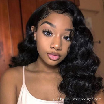 Top quality virgin human hair 360 lace frontal wig with baby hair cuticle aligned Peruvian human hair wigs